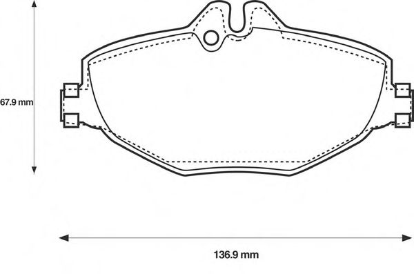 Тормозные колодки JURID 573091JC