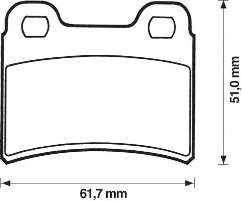 Тормозные колодки BENDIX 571850B