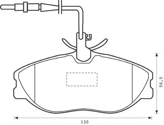 Тормозные колодки BENDIX 573000B