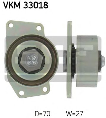 Натяжной ролик поликлинового ремня SKF VKM 33018