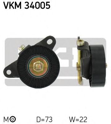 Натяжной ролик поликлинового ремня SKF VKM 34005