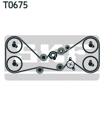 Комплект ремня ГРМ SKF VKMA 98114