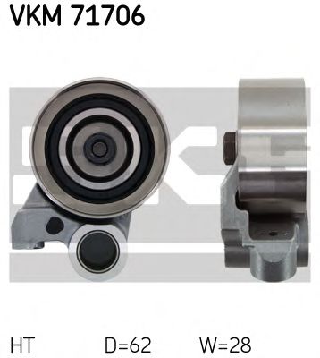 Натяжной ролик ремня ГРМ SKF VKM 71706