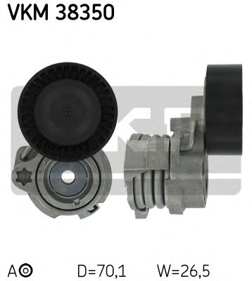 Натяжной ролик поликлинового ремня SKF VKM 38350