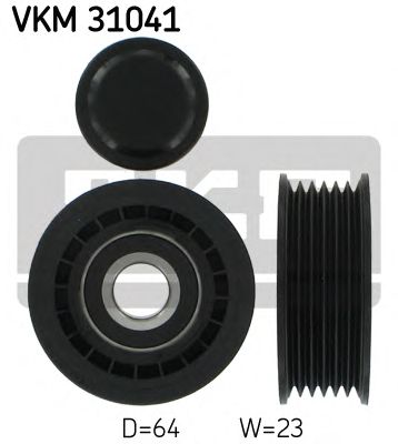 Направляющий / паразитный ролик  поликлинового ремня SKF VKM 31041