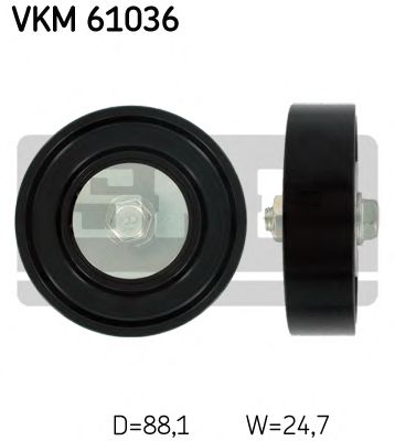 Направляющий / паразитный ролик  поликлинового ремня SKF VKM 61036