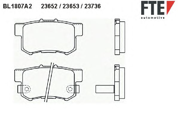 Тормозные колодки FTE BL1807A2