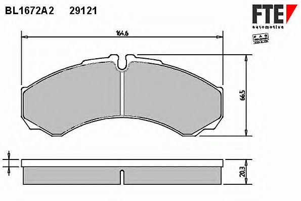 Тормозные колодки FTE BL1672A2