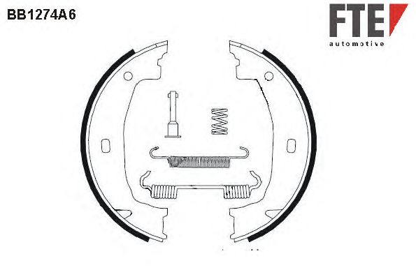 Тормозные колодки ручника FTE BB1274A6