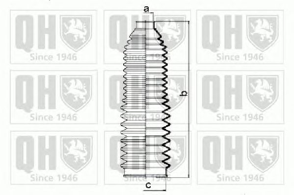 Комплект пыльников рулевой рейки QUINTON HAZELL QG1422