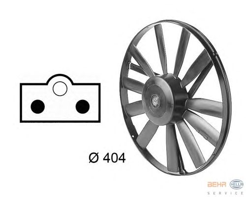 Вентилятор охлаждения HELLA 8EW 009 144-711