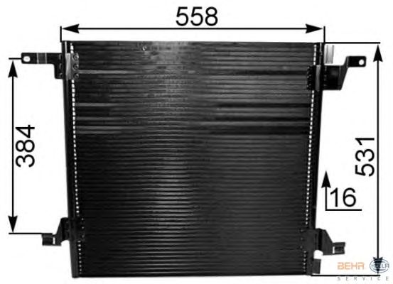 Радиатор кондиционера HELLA 8FC 351 038-721