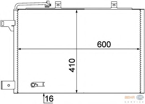 Радіатор кондиціонера HELLA 8FC 351 301-684