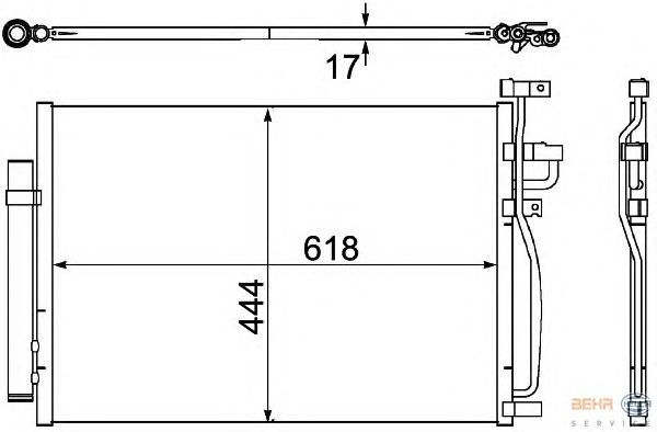 Радиатор кондиционера HELLA 8FC 351 304-311