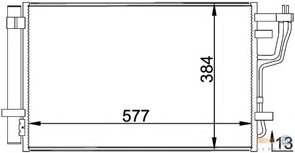 Радиатор кондиционера HELLA 8FC 351 318-441