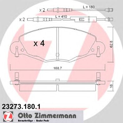 Тормозные колодки ZIMMERMANN 23273.180.1