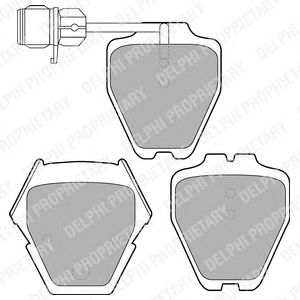 Тормозные колодки DELPHI LP1633