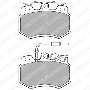 Тормозные колодки DELPHI LP536