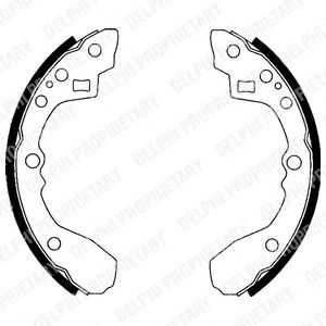 Тормозные колодки DELPHI LS1824