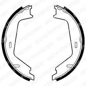 Тормозные колодки ручника DELPHI LS1884