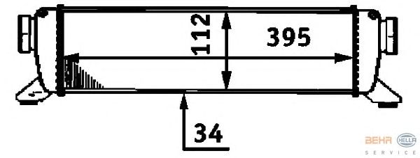 Интеркулер HELLA 8ML 376 723-311