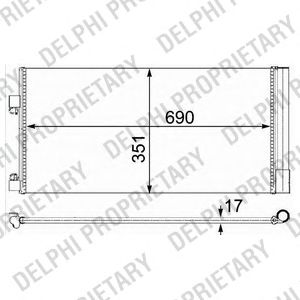 Радиатор кондиционера DELPHI TSP0225638