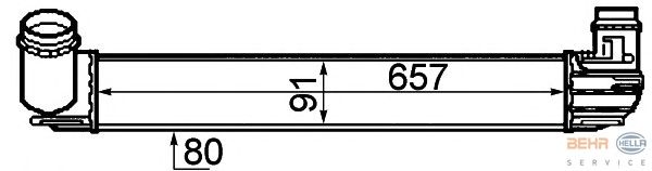 Интеркулер HELLA 8ML 376 760-761