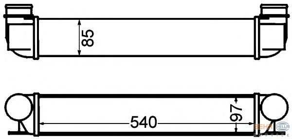 Интеркулер HELLA 8ML 376 776-151