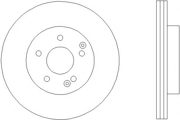 Тормозной диск HELLA 8DD 355 107-481 PRO