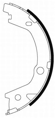 Тормозные колодки ручника HELLA 8DA 355 050-141