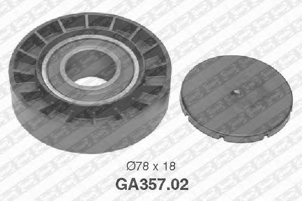 Направляющий / паразитный ролик  поликлинового ремня SNR GA357.02