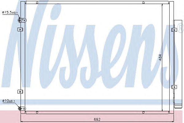 Радіатор кондиціонера NISSENS 940168