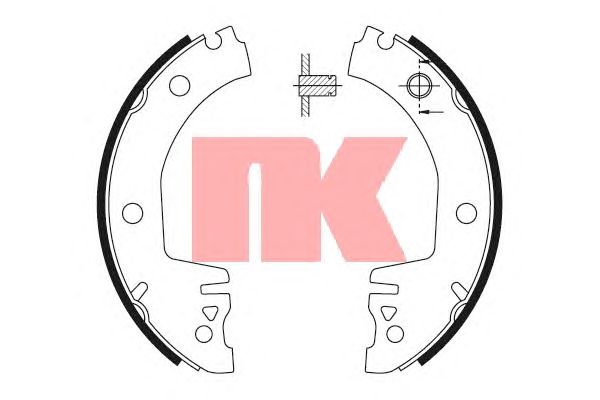 Тормозные колодки NK 2743514