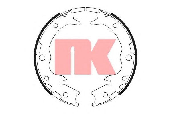 Тормозные колодки ручника NK 2726650