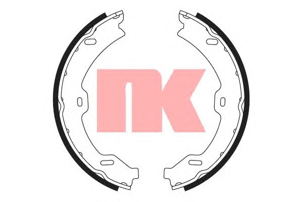 Тормозные колодки ручника NK 2733765