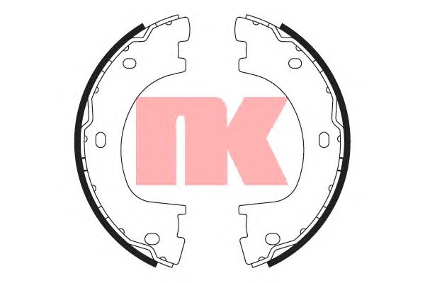 Тормозные колодки ручника NK 2733773
