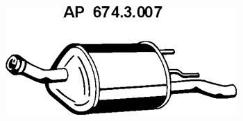 Глушитель EBERSPACHER 674.3.007