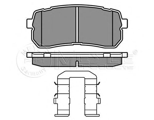 Тормозные колодки MEYLE 025 245 5915/W