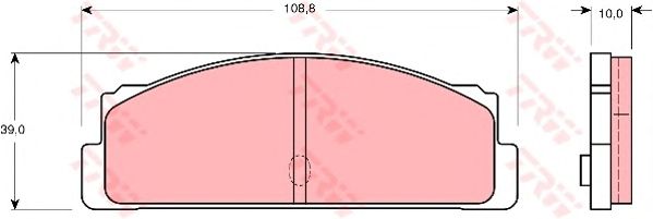 Тормозные колодки TRW GDB107