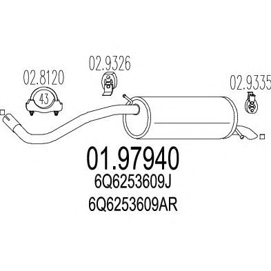 Глушник MTS 01.97940