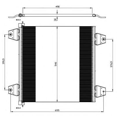 Радиатор кондиционера NRF 35757