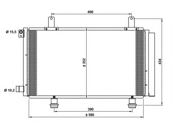 Радиатор кондиционера NRF 35782