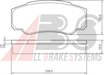 Тормозные колодки A.B.S. 37333