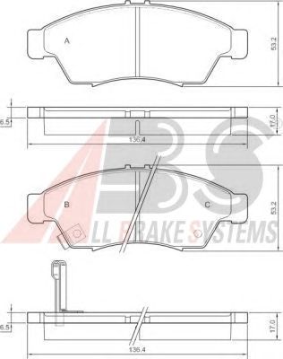 Тормозные колодки A.B.S. 37407