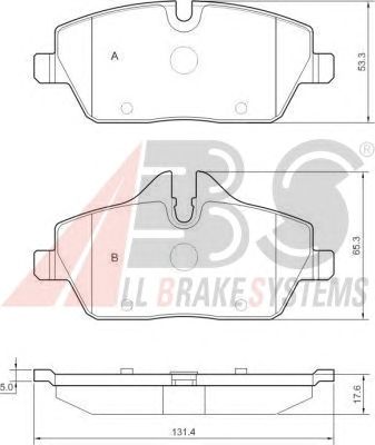 Тормозные колодки A.B.S. 37434