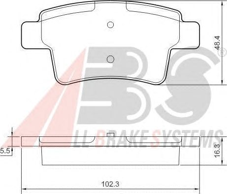 Тормозные колодки A.B.S. 37597