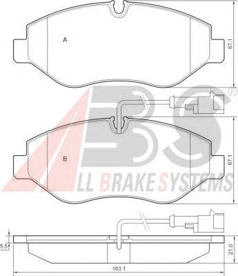 Тормозные колодки A.B.S. 37659