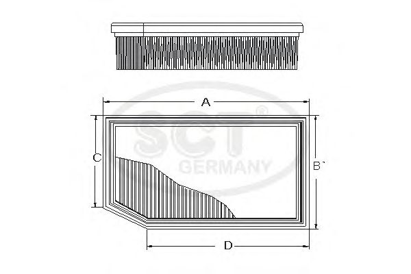 Воздушный фильтр SCT Germany SB 2288
