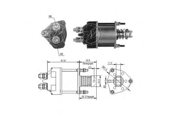 Втягивающее реле ERA ZM1650