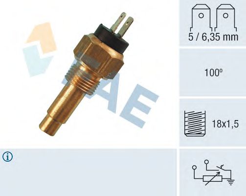 Датчик температури охолоджуючої рідини FAE 34190